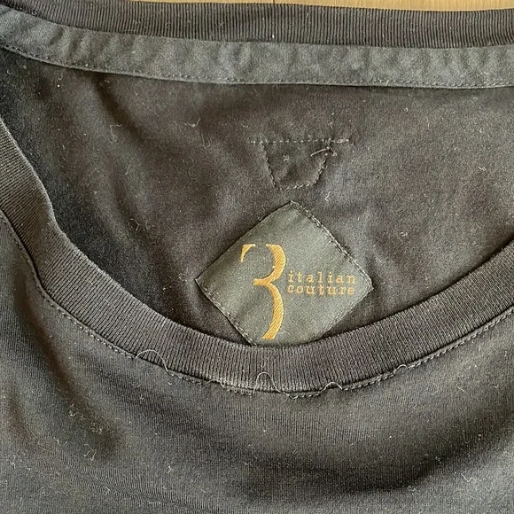 Men’s Italian Couture black t-shirt - Picture 3 of 7